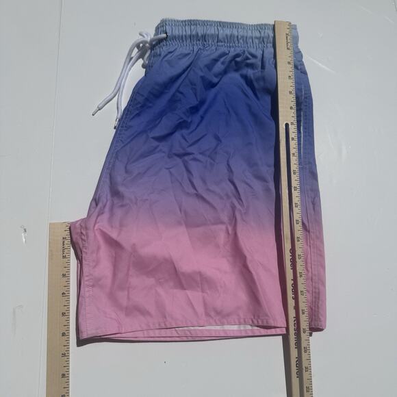 Arizona Jean Co Swim Shorts Men’s XXL Blue & Pink Ombre 6.5” Inseam Mesh Lined - Picture 7 of 8